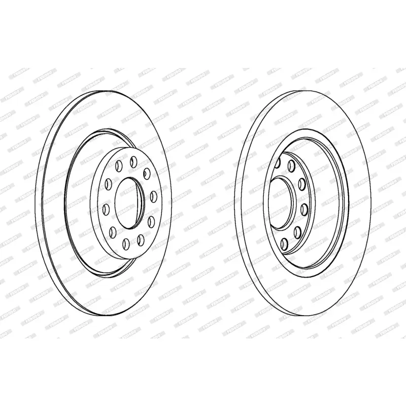 Juego Discos Freno Coat FERODO Ref. DDF1307C