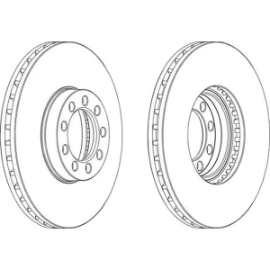 Disco Freno Furgo Vi FERODO Ref. FCR329A